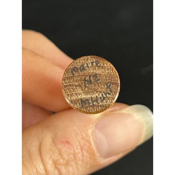 Dollhouse Miniature M Hunt Maire Wood Hand Turned Candle Holder New Zealand - Picture 4 of 8